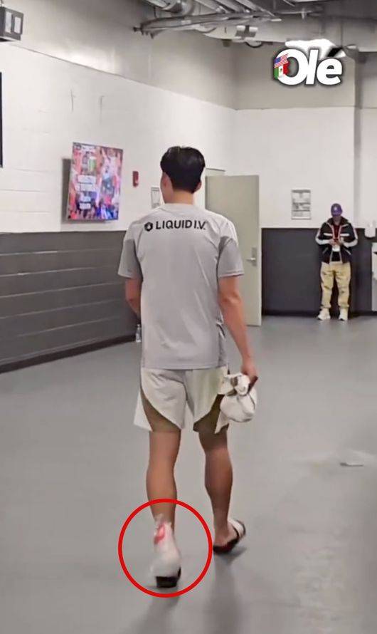 '아킬레스건 정조준 공포의 태클' 피 말리는 태클 속에서도 끝까지 버틴 손흥민 투혼