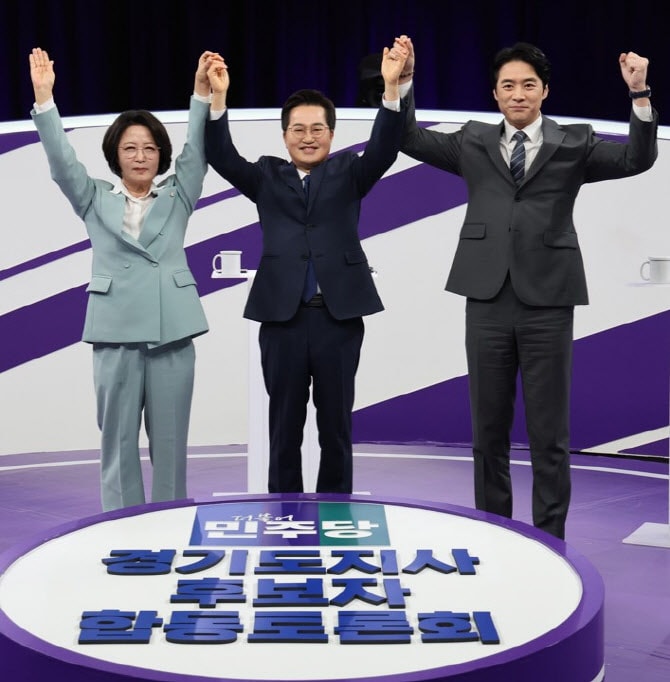 1R 추미애, 2R 김동연..與 경기도지사 토론 '난타전'