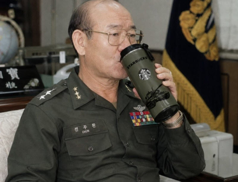 "이마트 주가가"...전두환 소환한 '스벅 탱크데이', 금융치료 후폭풍?