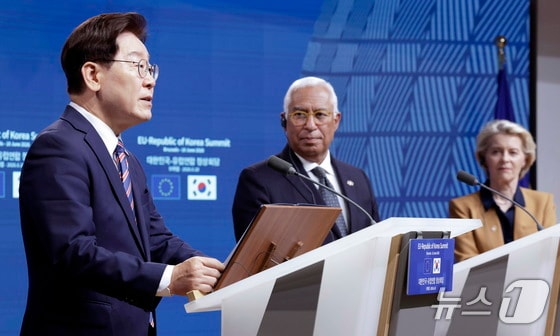 李대통령 "한-EU 비밀정보보호협정 협상 개시…안보·방위 협력 강화"(종합)